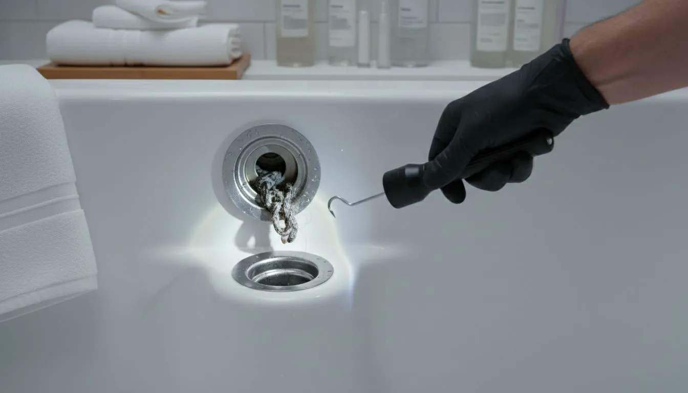 inspection bouchon baignoire