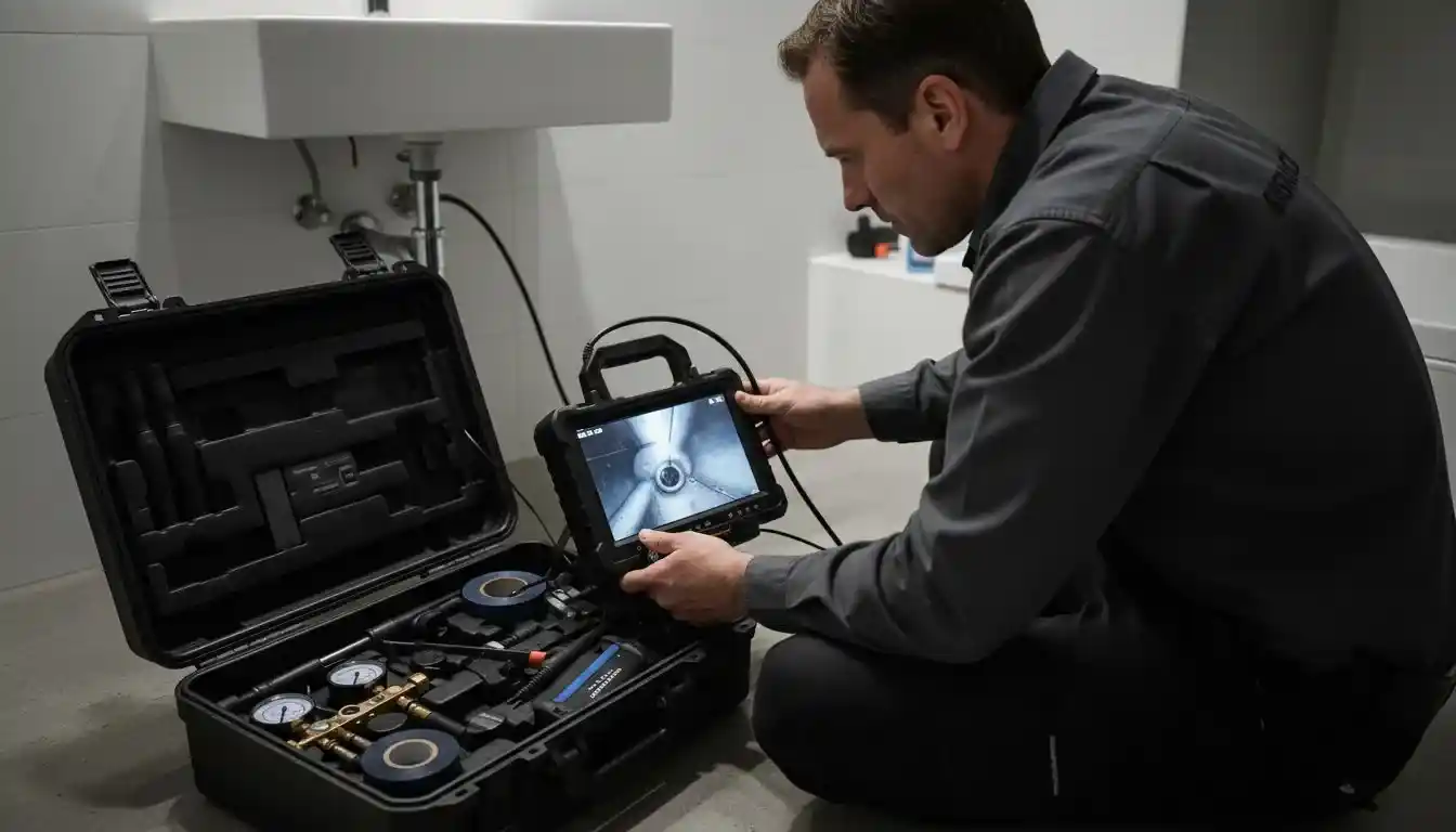 plombier inspection outils