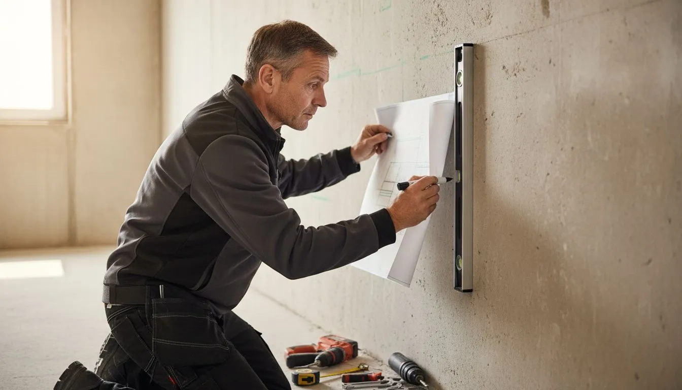 plombier plan chantier