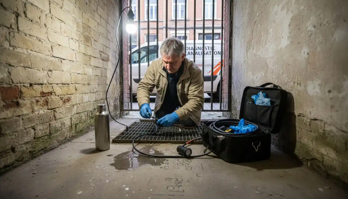 Un spécialiste se tient prêt à réaliser un diagnostic complet des canalisations de votre maison à Bruxelles.