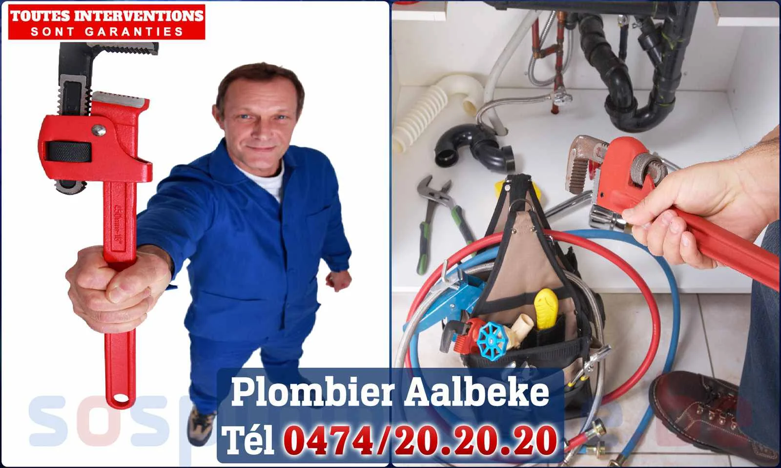 SOS Plomberie - Plombier Aalbeke pour installation et
                    réparation
