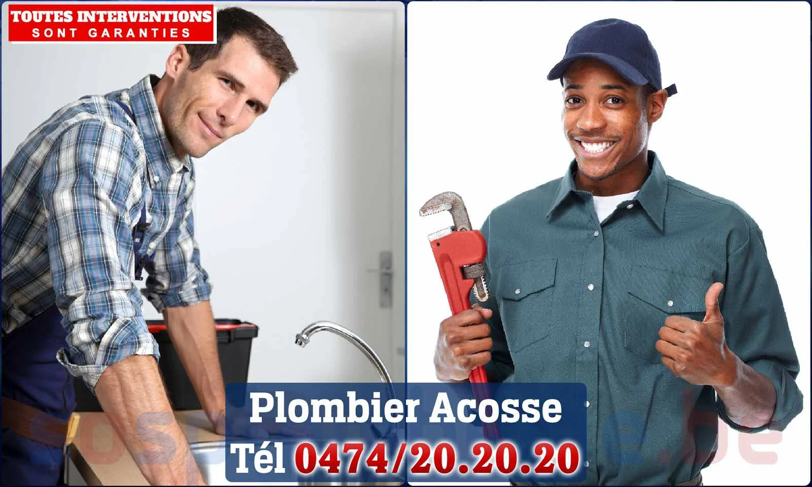 SOS Plomberie - Plombier Acosse pour installation et
                    réparation