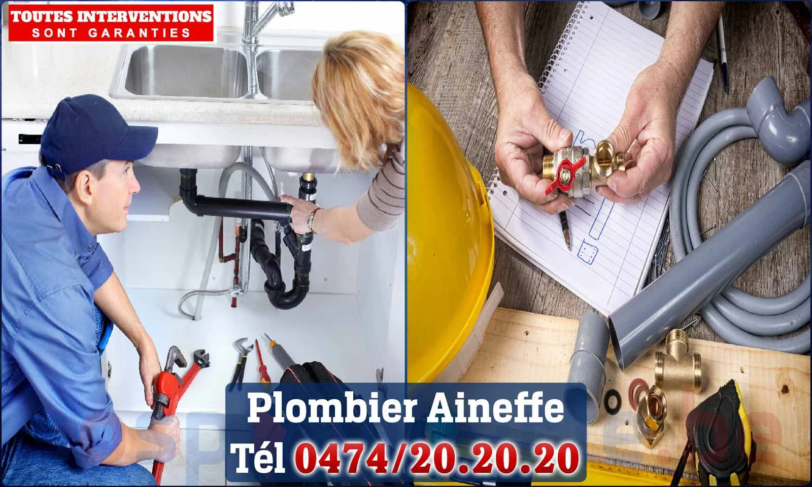 SOS Plomberie - Plombier Aineffe pour installation et
                    réparation