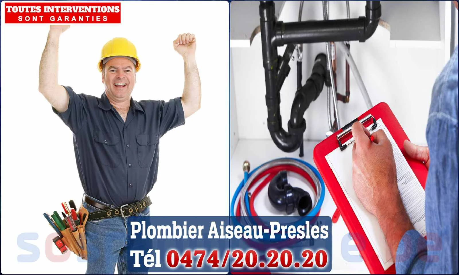 SOS Plomberie - Plombier Aiseau-Presles pour installation et réparation