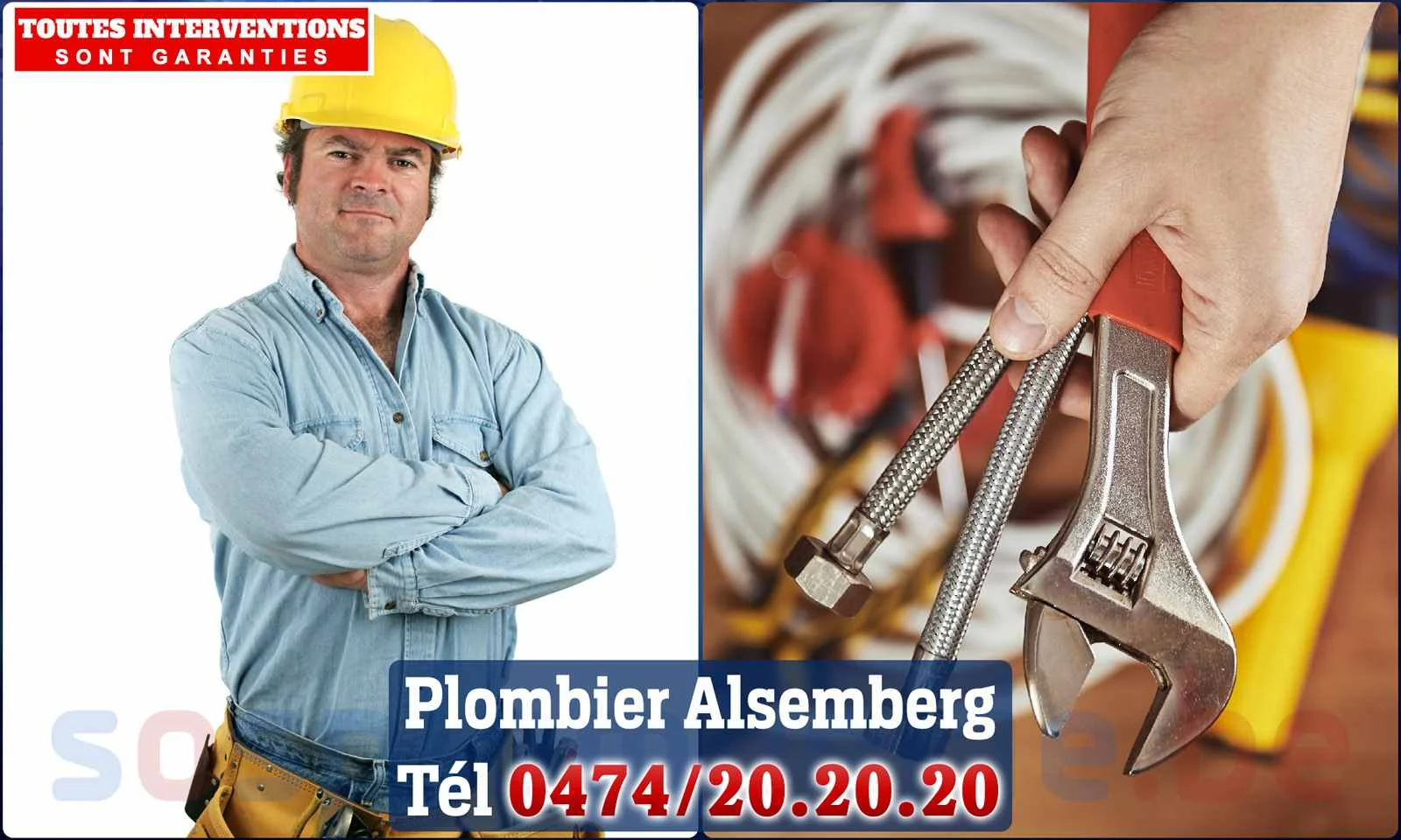 SOS Plomberie - Plombier Alsemberg pour installation et
                    réparation