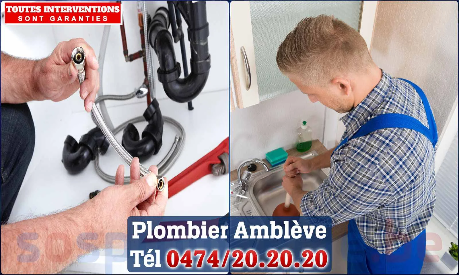 SOS Plomberie - Plombier Amblève pour installation et réparation