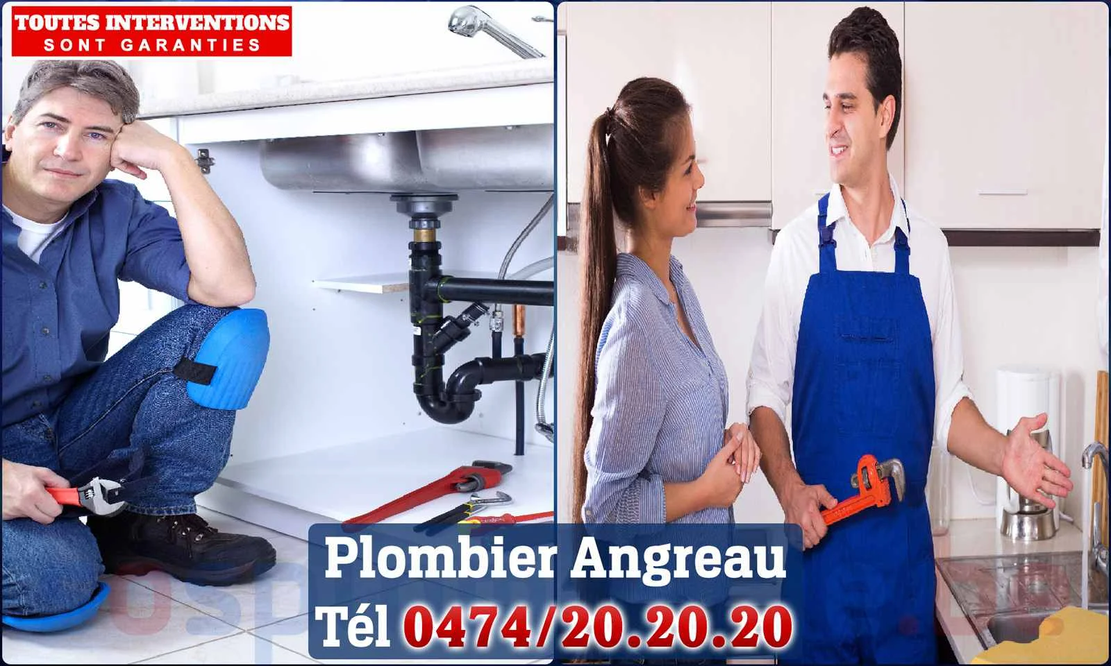 SOS Plomberie - Plombier Angreau pour installation et
                    réparation
