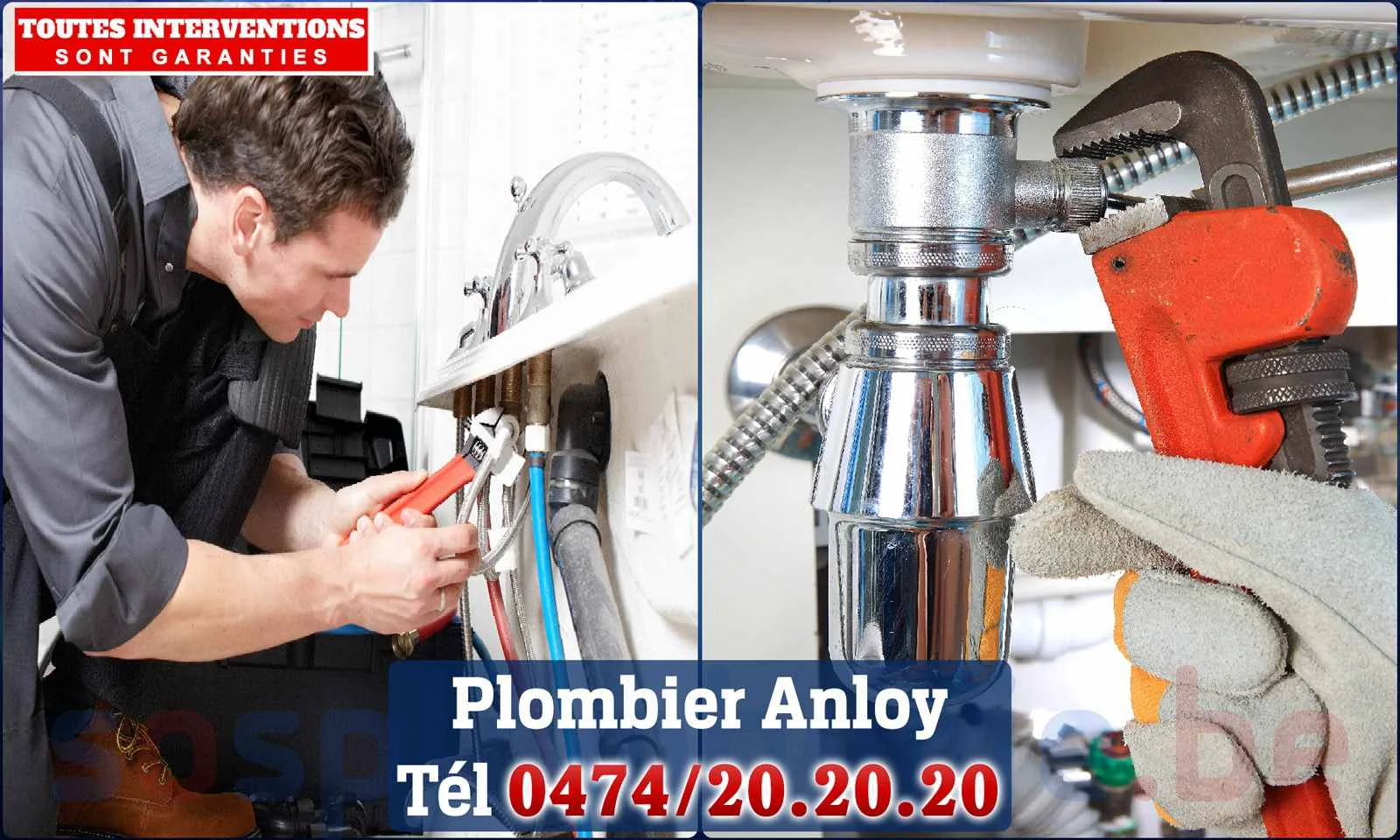 SOS Plomberie - Plombier Anloy pour installation et
                    réparation