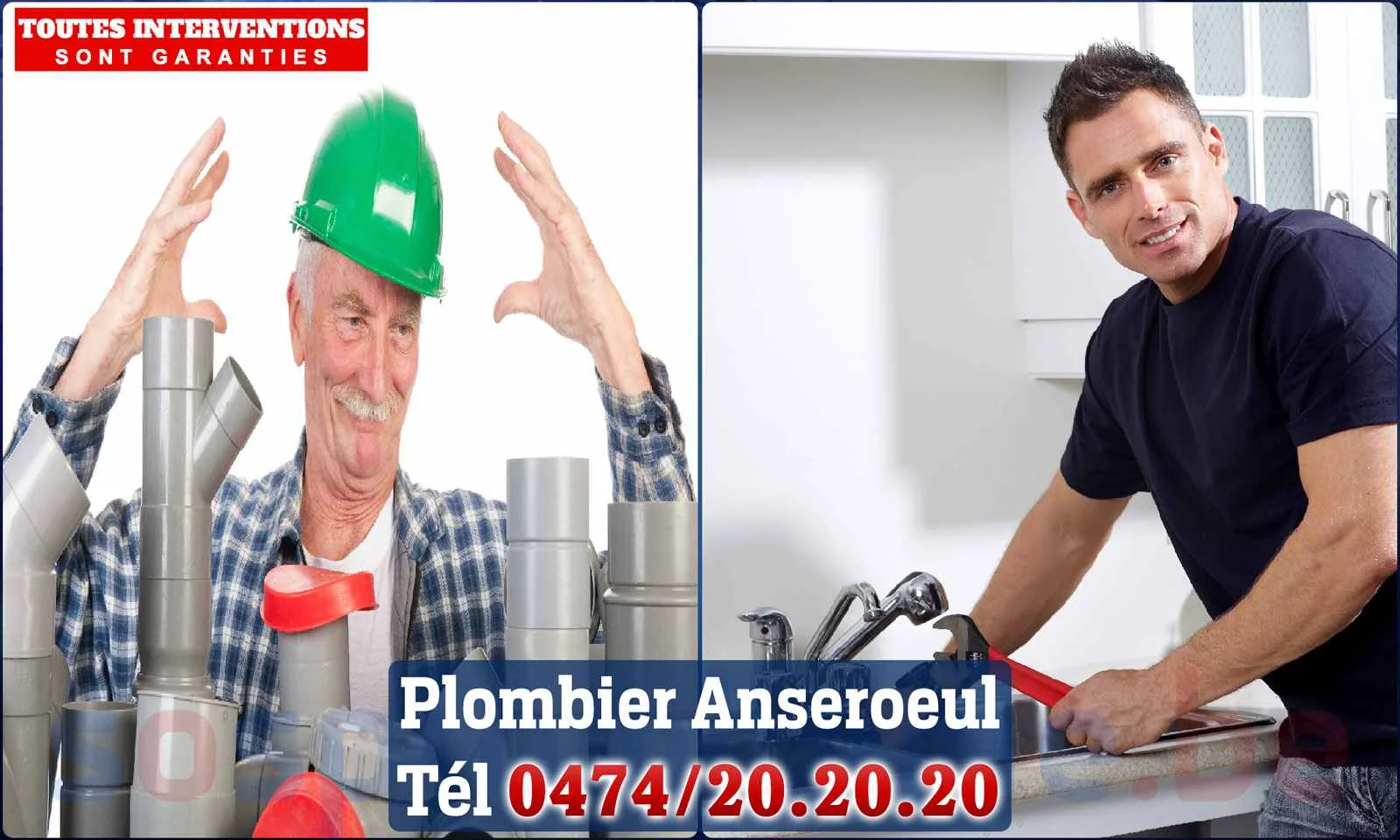 SOS Plomberie - Plombier Anseroeul pour installation et
                    réparation