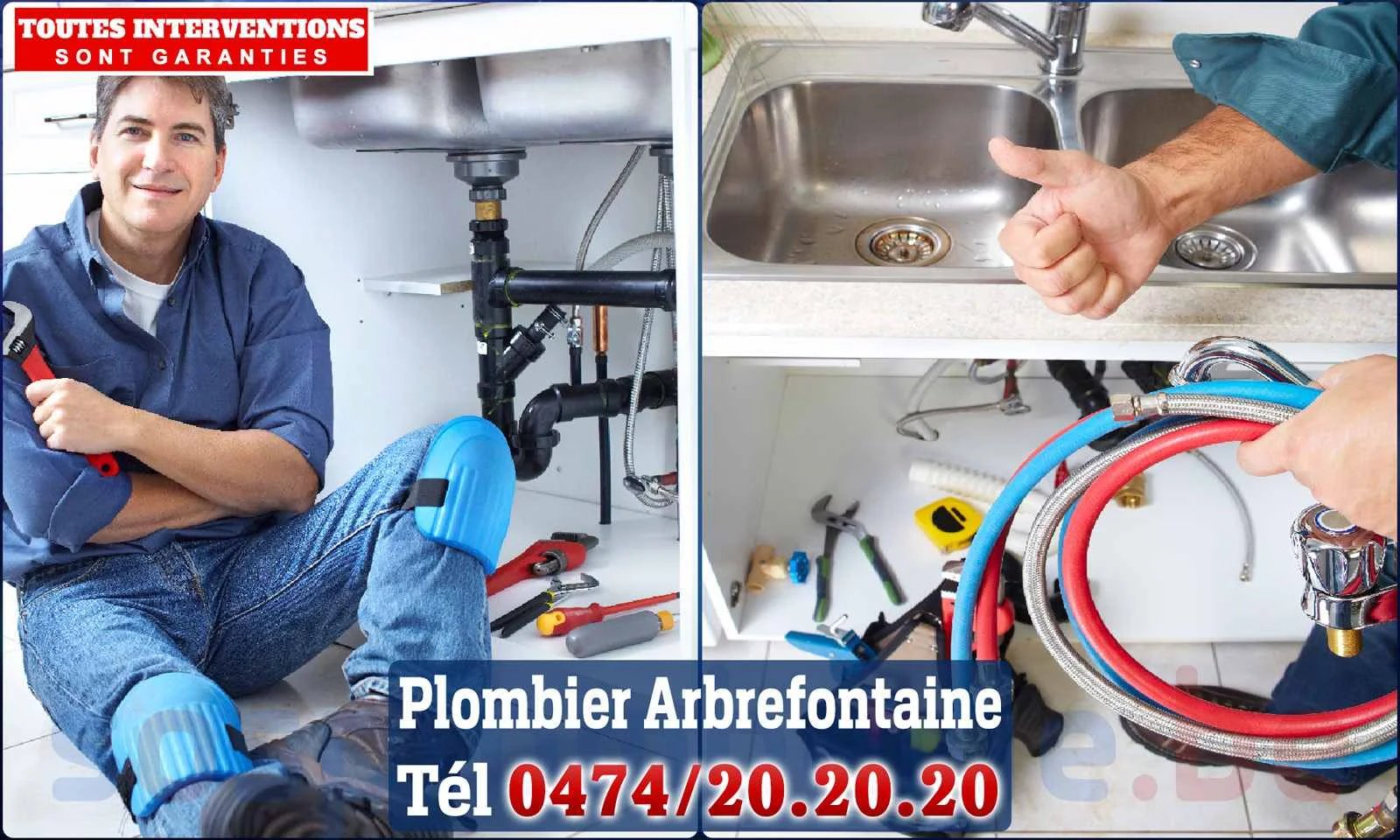 SOS Plomberie - Plombier Arbrefontaine pour installation et
                    réparation