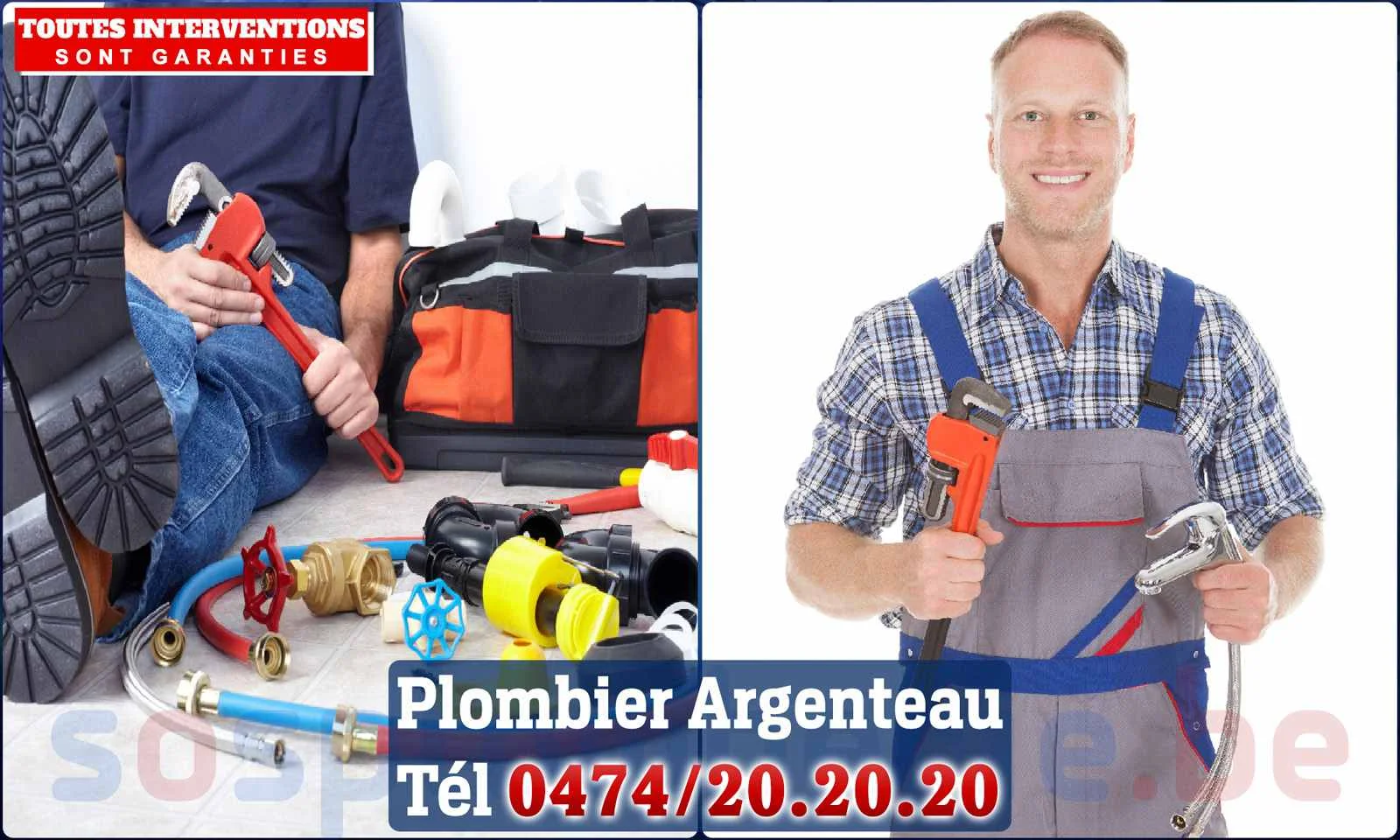 SOS Plomberie - Plombier Argenteau pour installation et
                    réparation