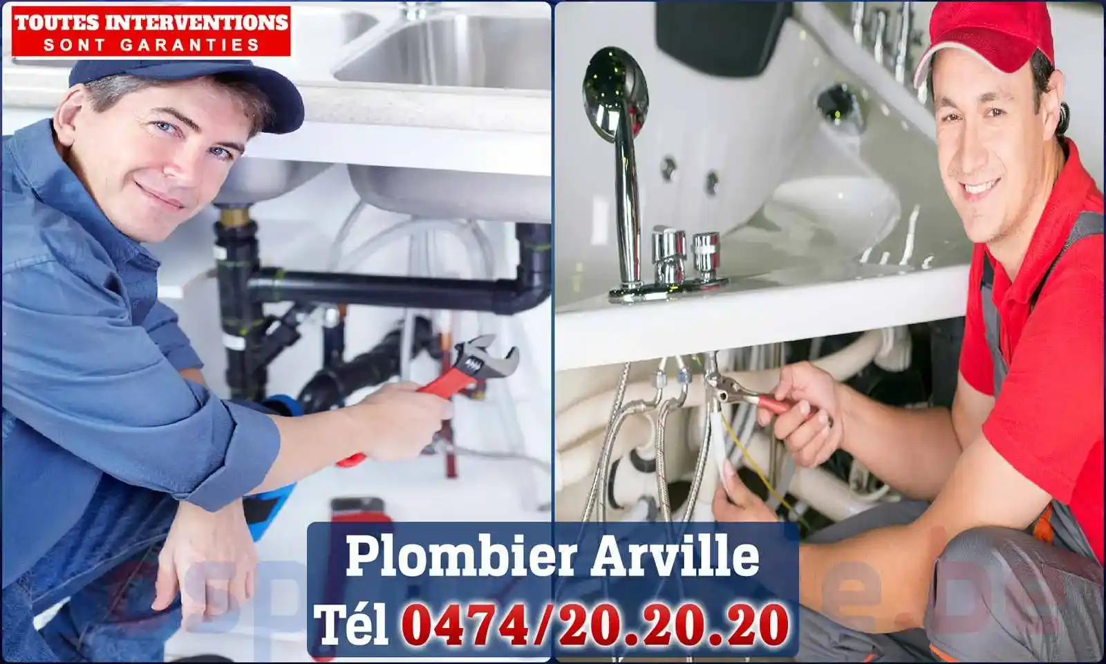 SOS Plomberie - Plombier Arville pour installation et
                    réparation