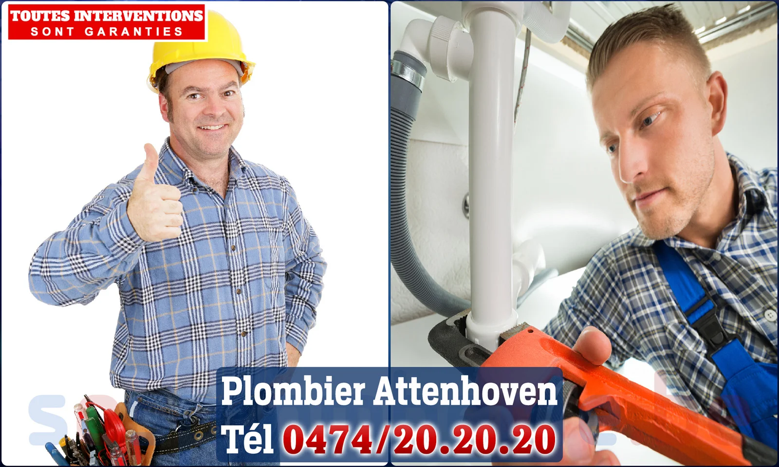 SOS Plomberie - Plombier Attenhoven pour installation et
                    réparation