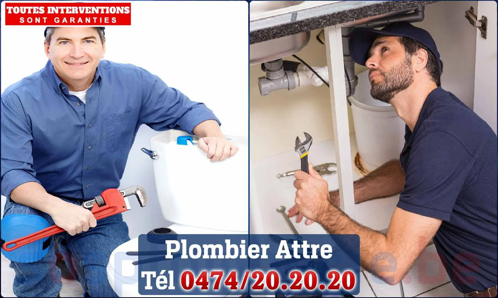 SOS Plomberie - Plombier Attre pour installation et
                    réparation