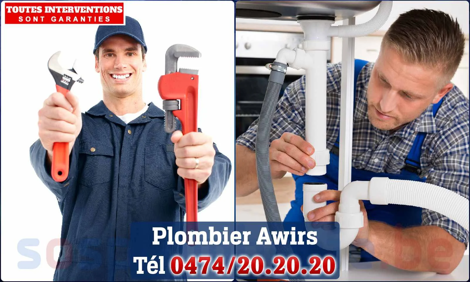 SOS Plomberie - Plombier Awirs pour installation et
                    réparation