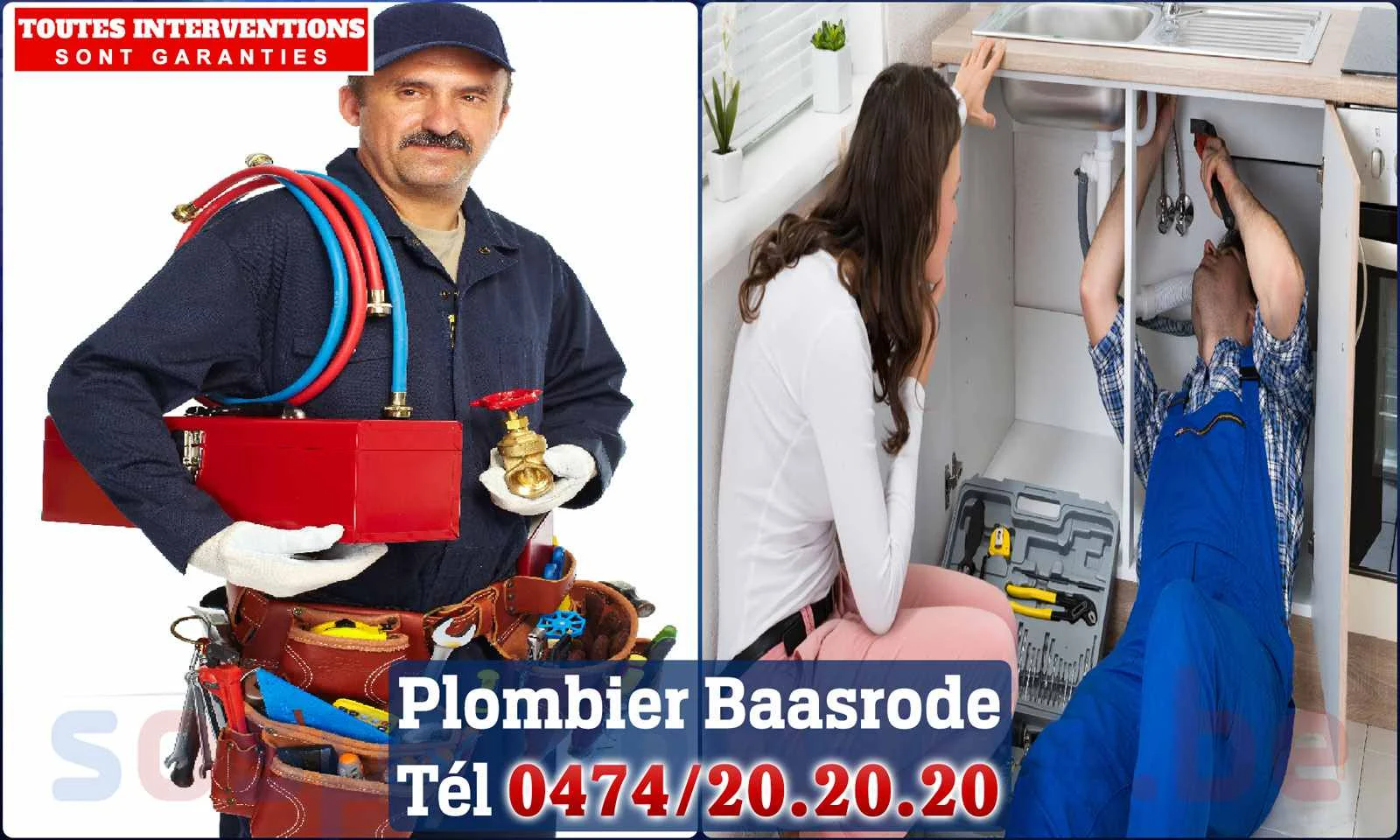 SOS Plomberie - Plombier Baasrode pour installation et
                    réparation