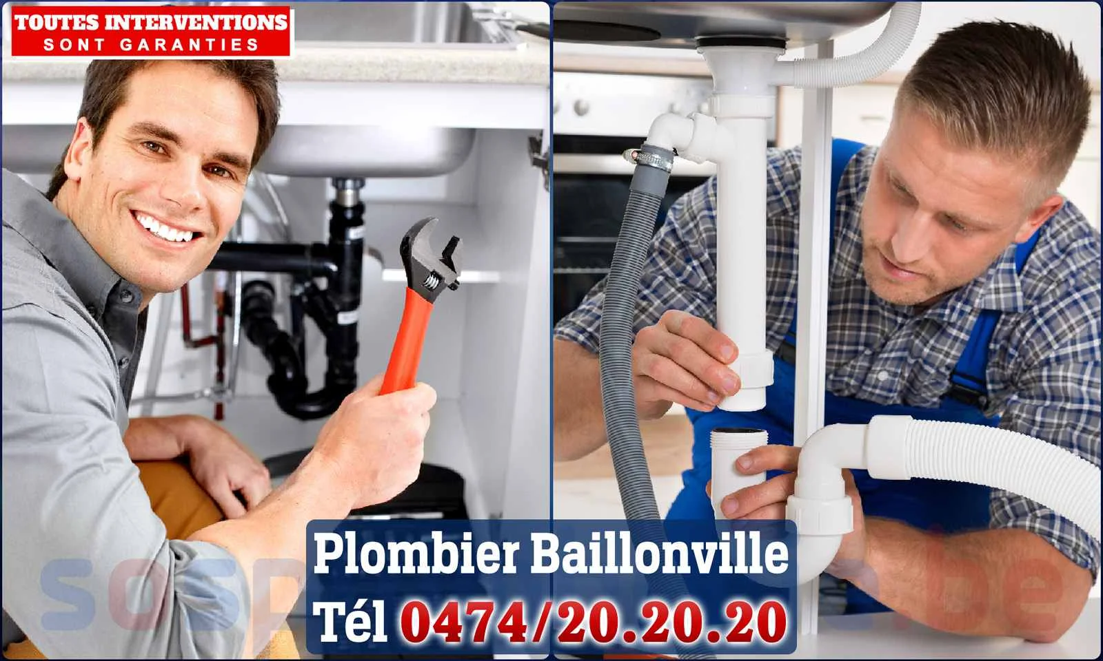 SOS Plomberie - Plombier Baillonville pour installation et
                    réparation