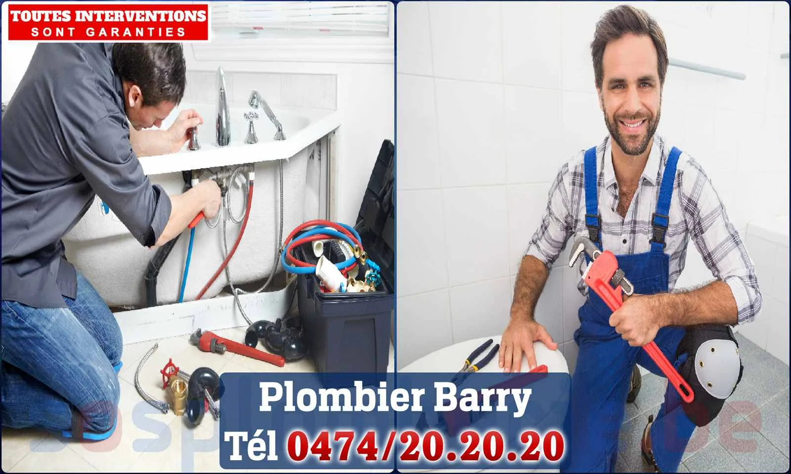 SOS Plomberie - Plombier Barry pour installation et
                    réparation