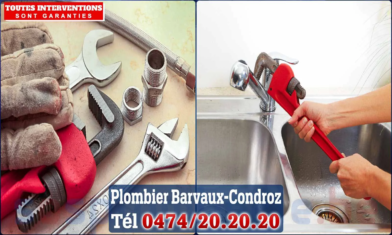 SOS Plomberie - Plombier Barvaux-Condroz pour installation et
                    réparation