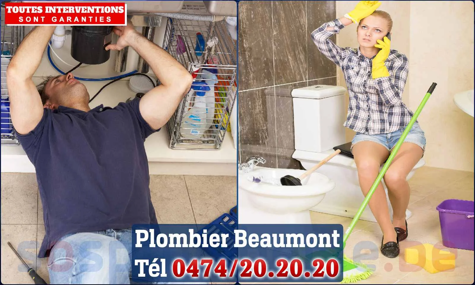 SOS Plomberie - Plombier Beaumont pour installation et réparation