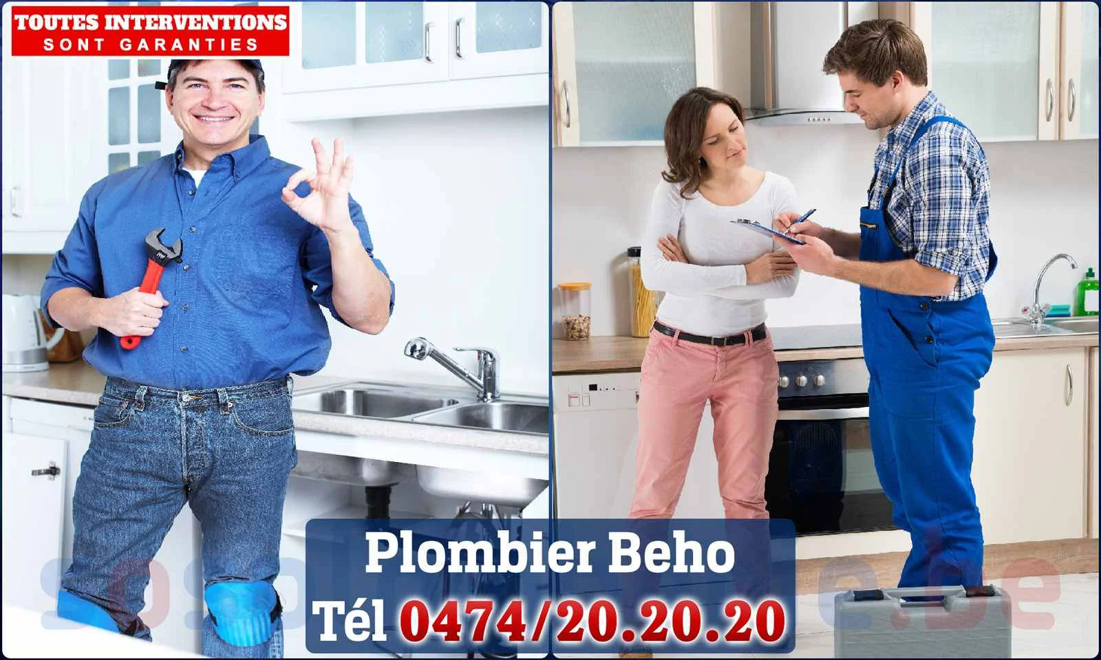 SOS Plomberie - Plombier Beho pour installation et
                    réparation
