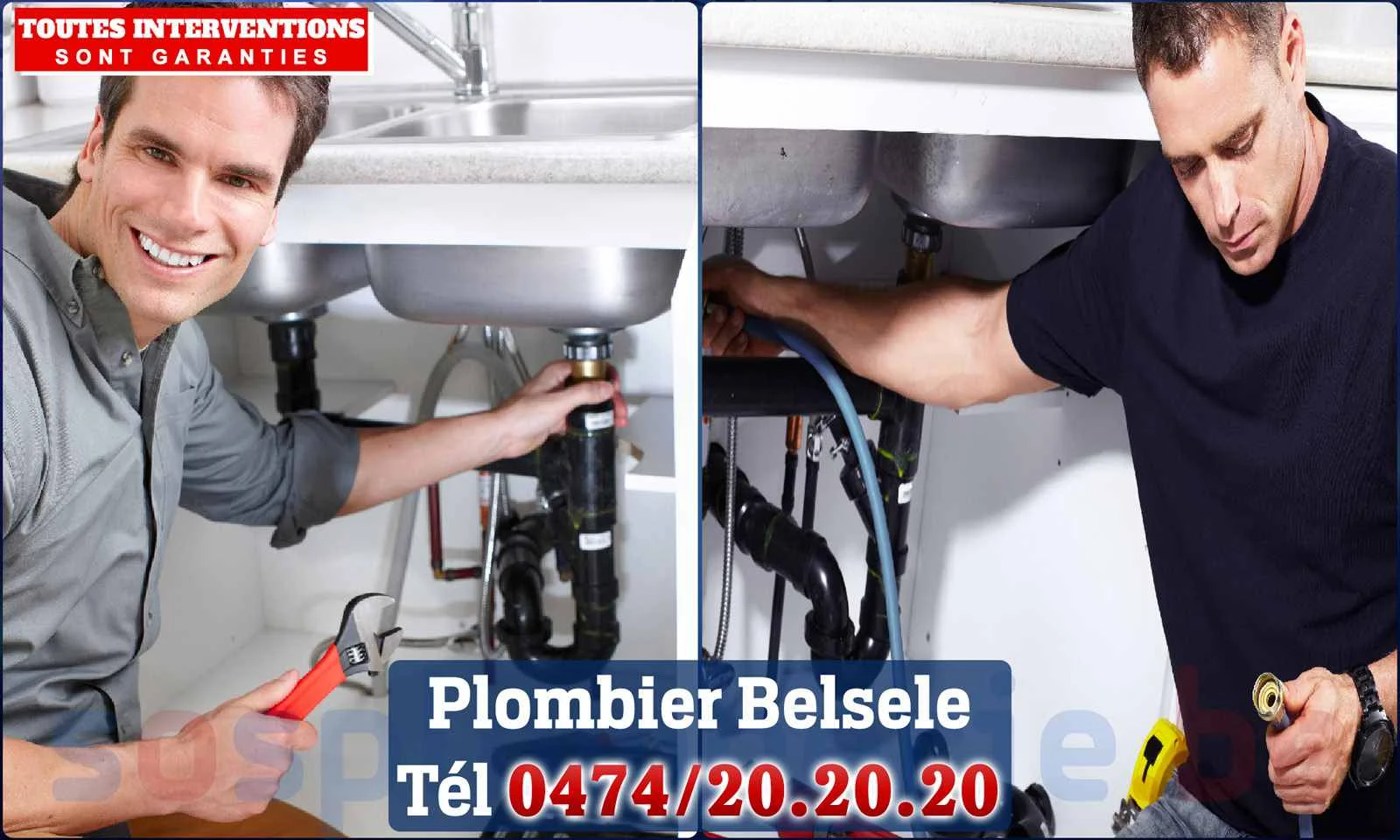 SOS Plomberie - Plombier Belsele pour installation et
                    réparation