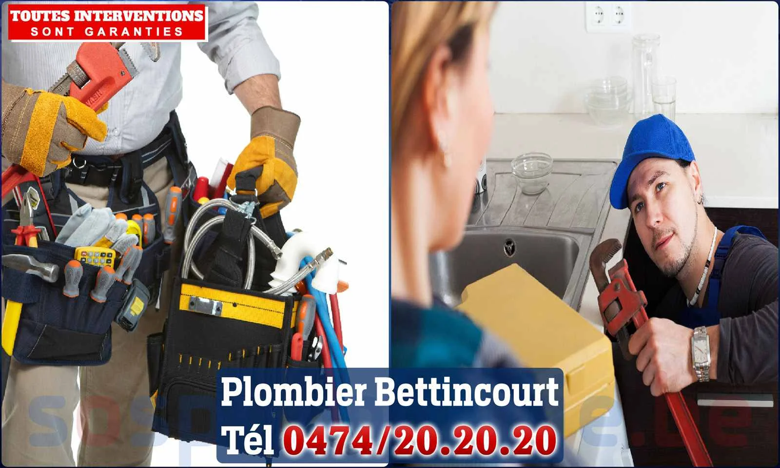 SOS Plomberie - Plombier Bettincourt pour installation et
                    réparation