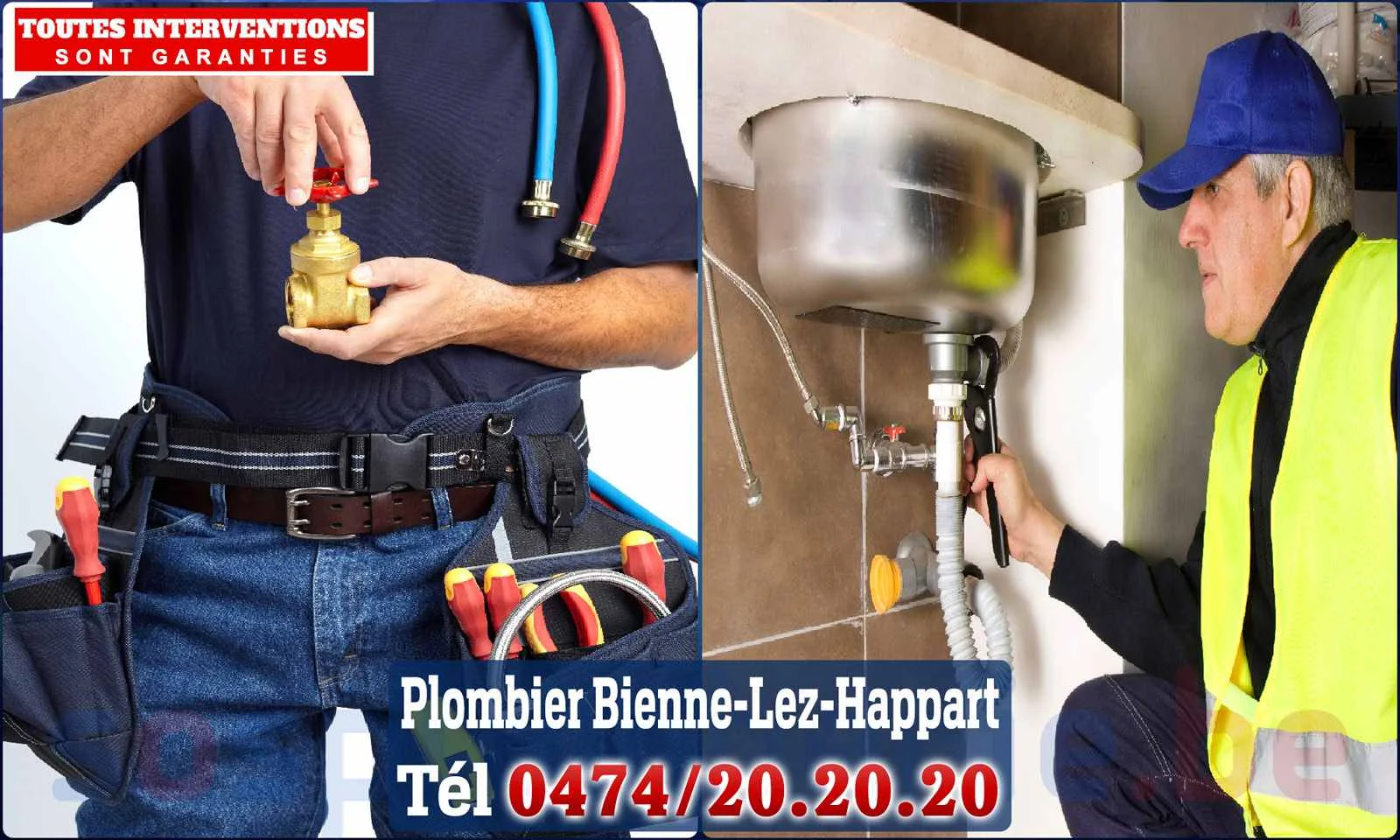 SOS Plomberie - Plombier Bienne-lez-Happart pour installation et
                    réparation