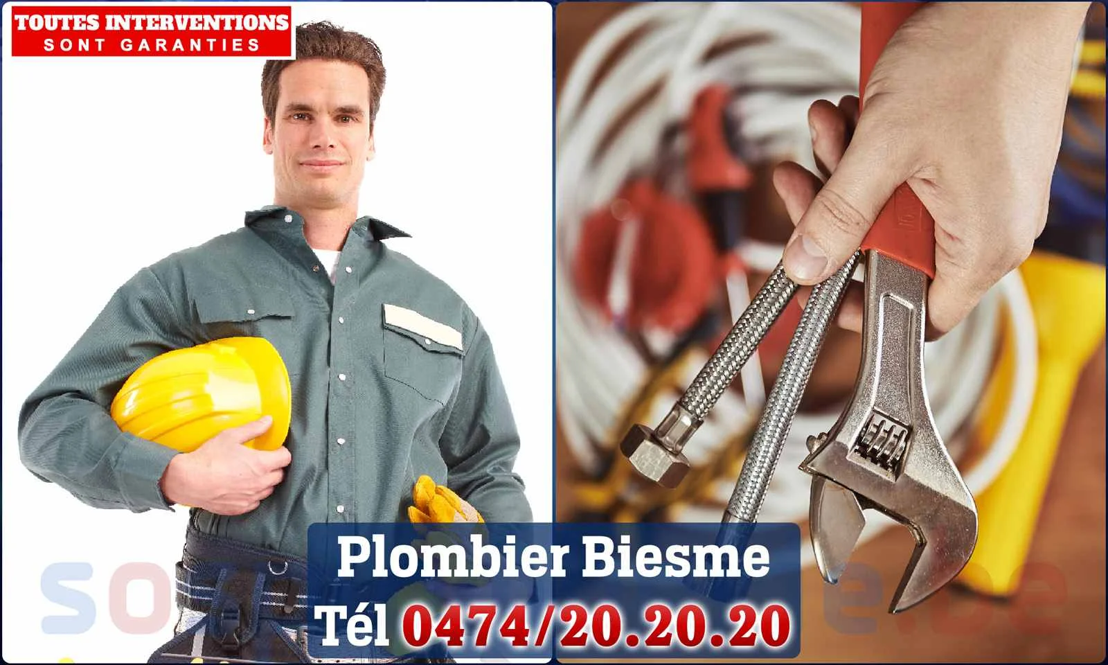 SOS Plomberie - Plombier Biesme pour installation et
                    réparation