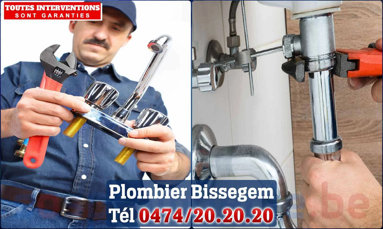 SOS Plomberie - Plombier Bissegem pour installation et
                    réparation