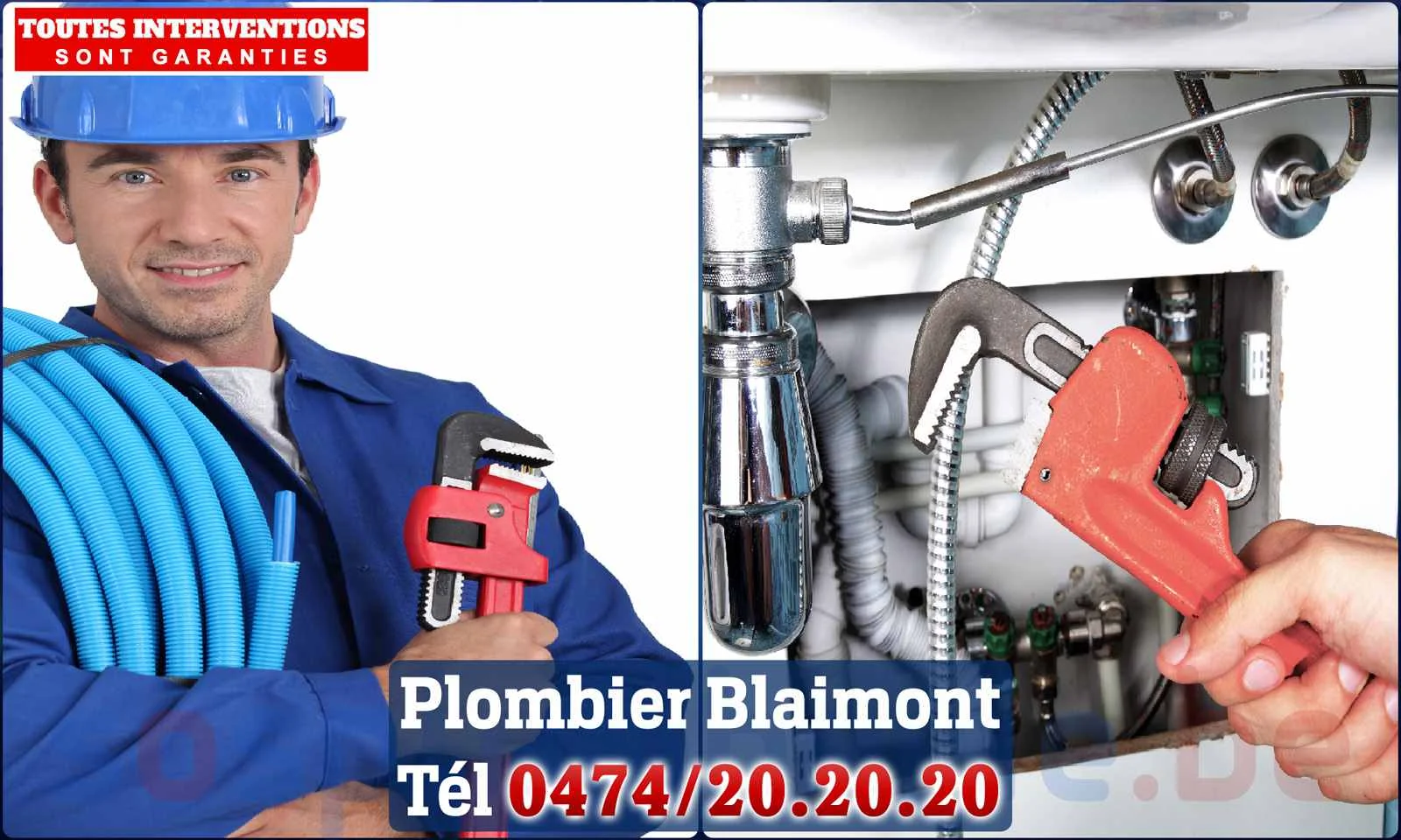 SOS Plomberie - Plombier Blaimont pour installation et
                    réparation