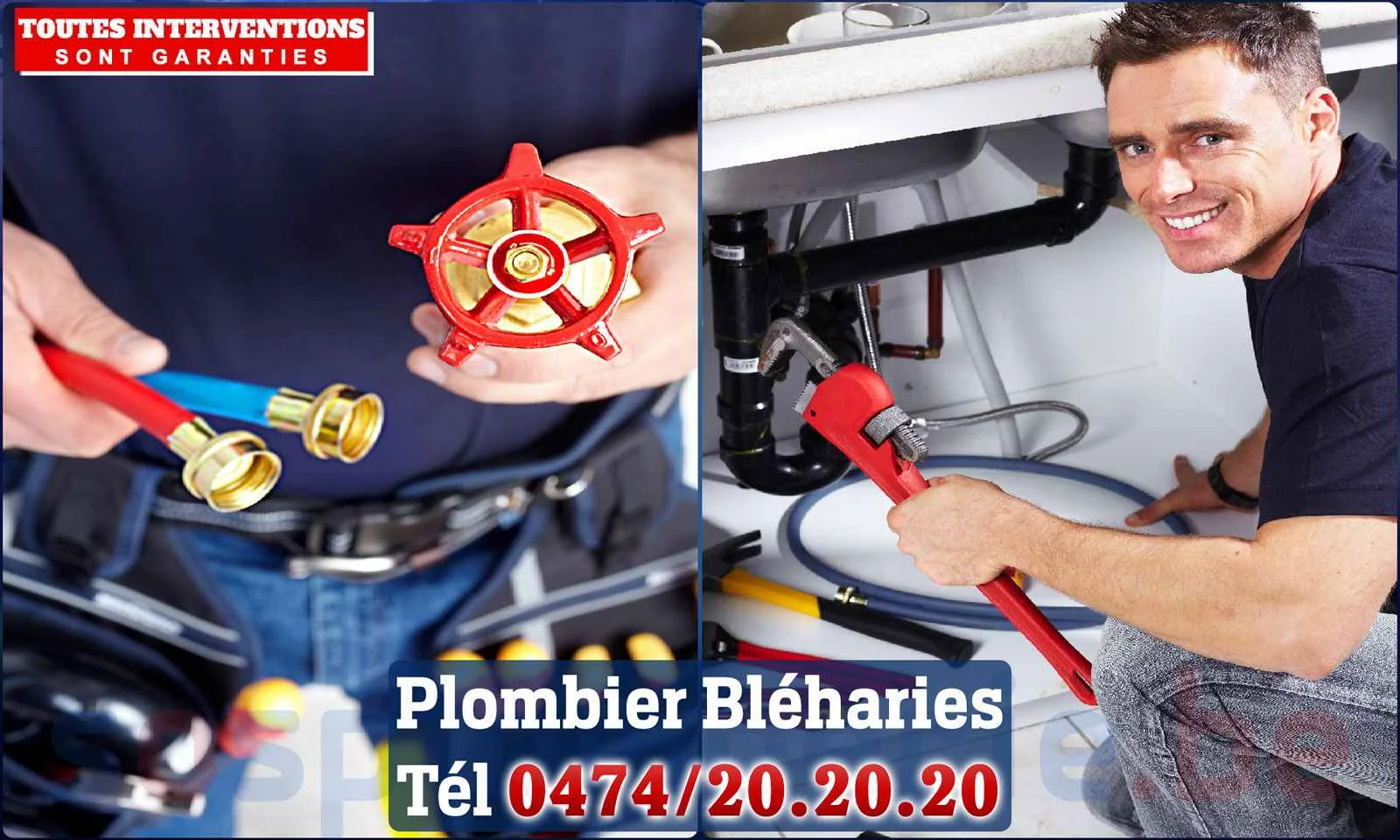 SOS Plomberie - Plombier Bléharies pour installation et
                    réparation