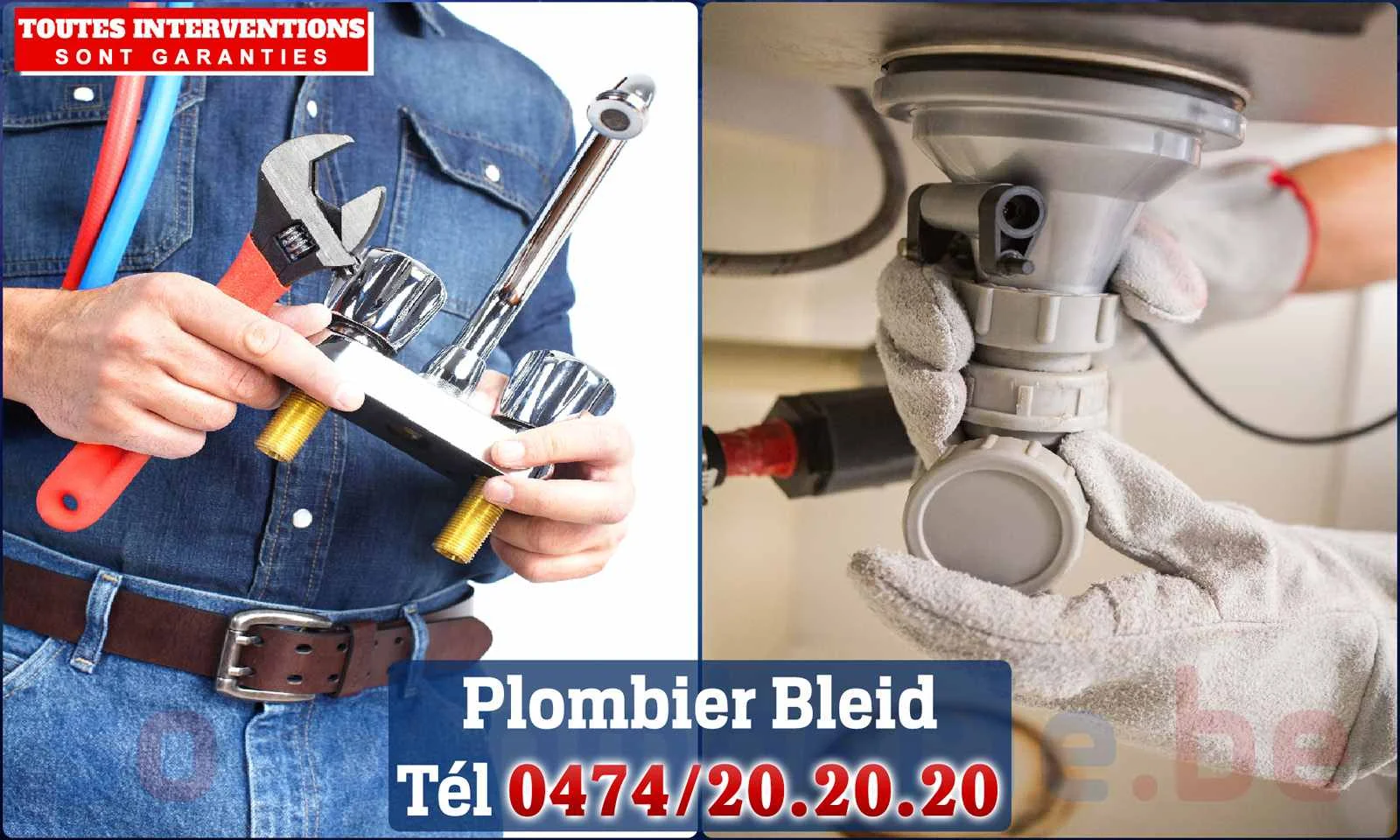 SOS Plomberie - Plombier Bleid pour installation et
                    réparation