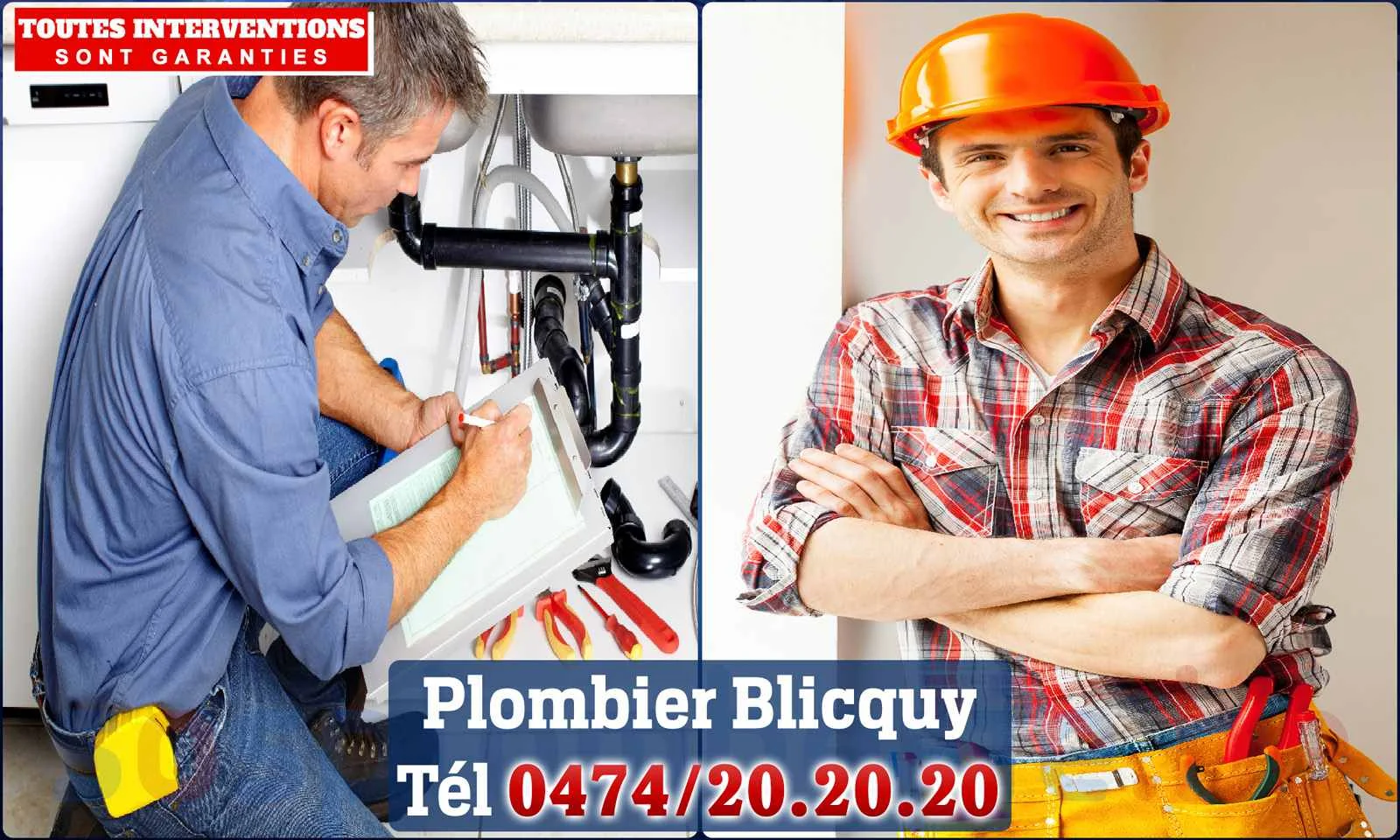 SOS Plomberie - Plombier Blicquy pour installation et
                    réparation