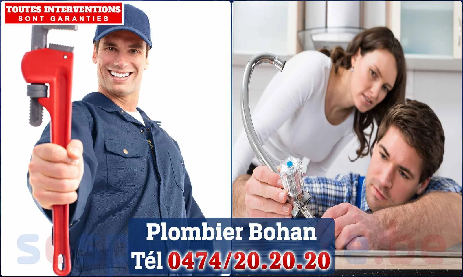 SOS Plomberie - Plombier Bohan pour installation et
                    réparation