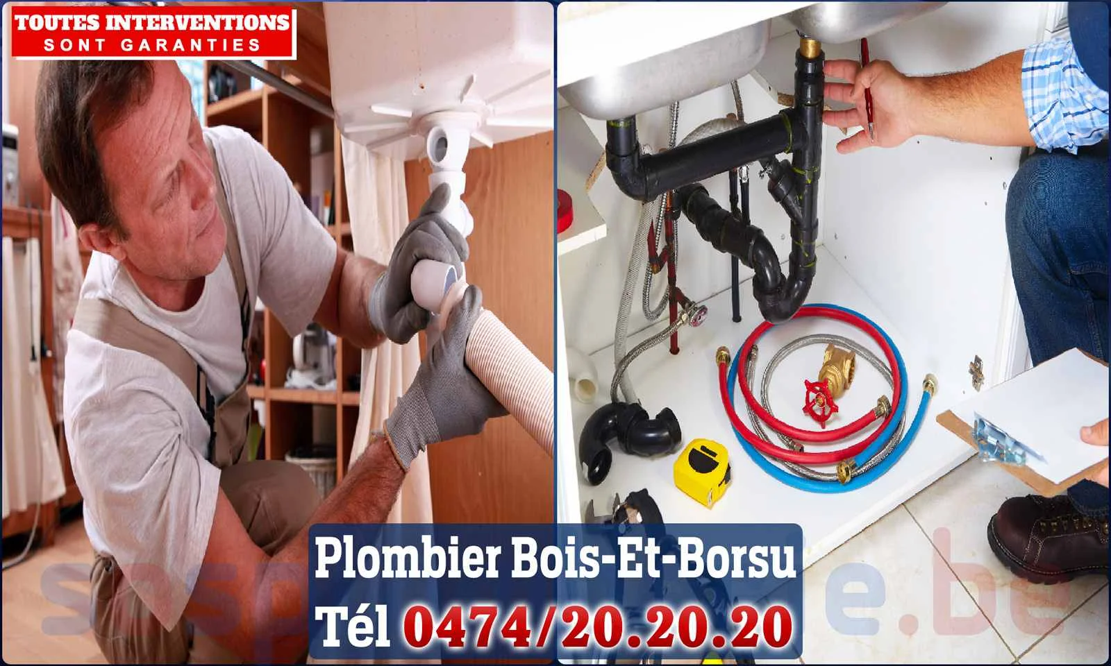 SOS Plomberie - Plombier Bois-et-Borsu pour installation et
                    réparation