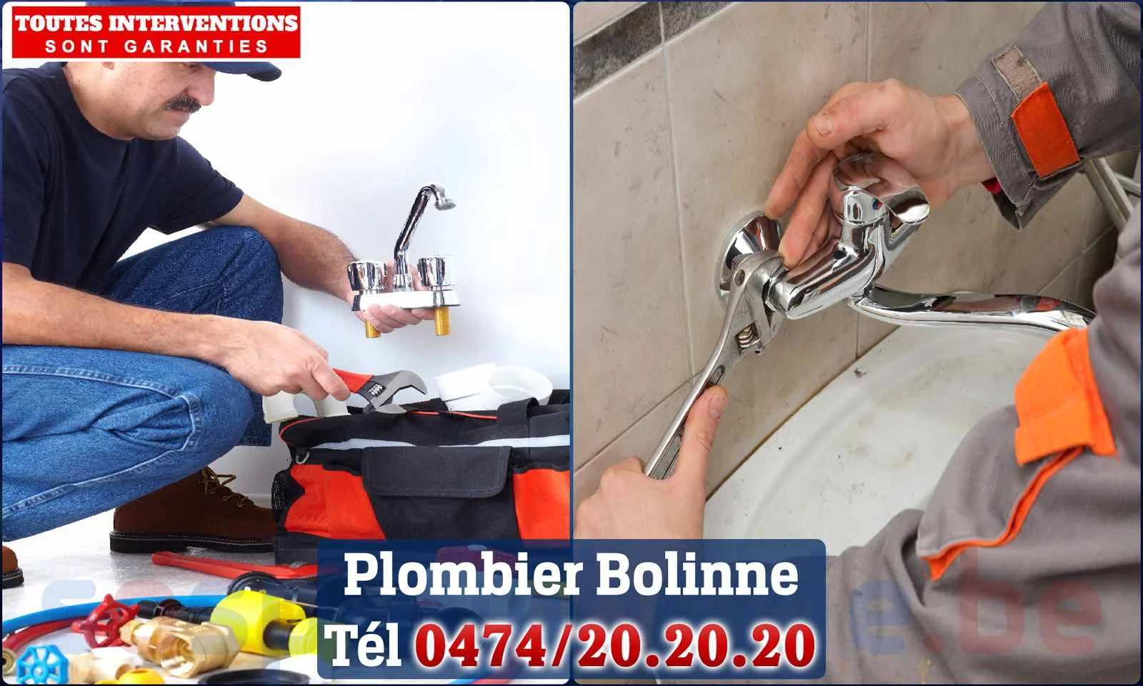 SOS Plomberie - Plombier Bolinne pour installation et
                    réparation