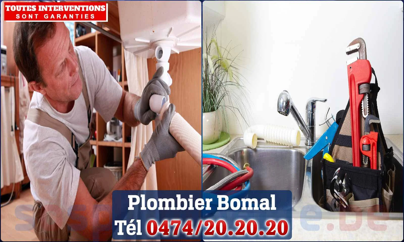 SOS Plomberie - Plombier Bomal pour installation et
                    réparation