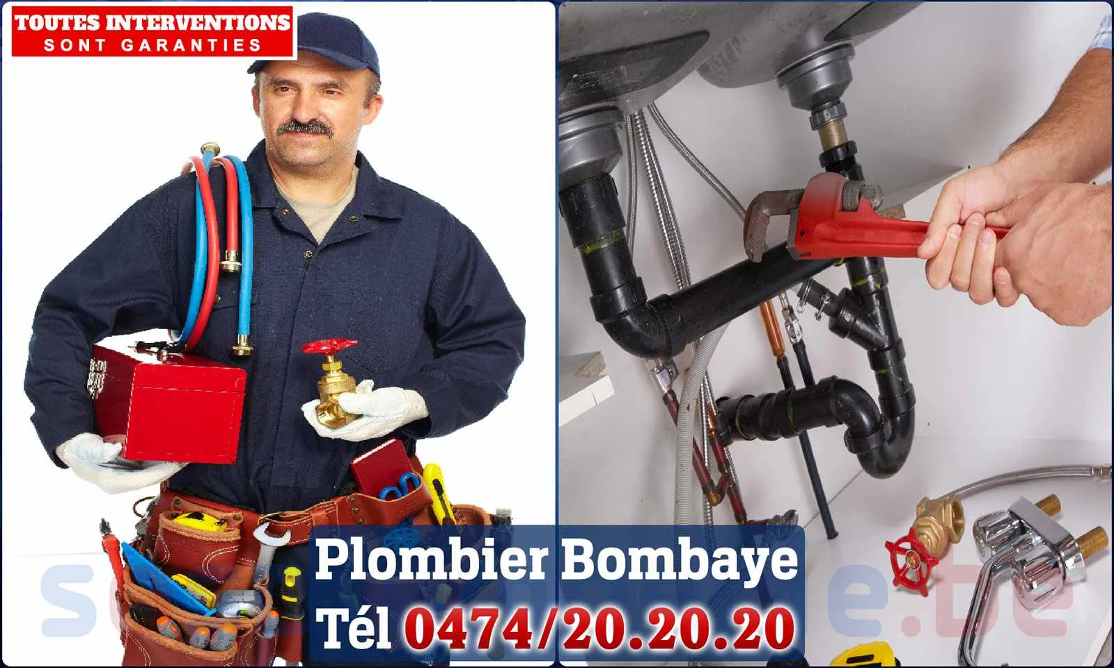 SOS Plomberie - Plombier Bombaye pour installation et
                    réparation