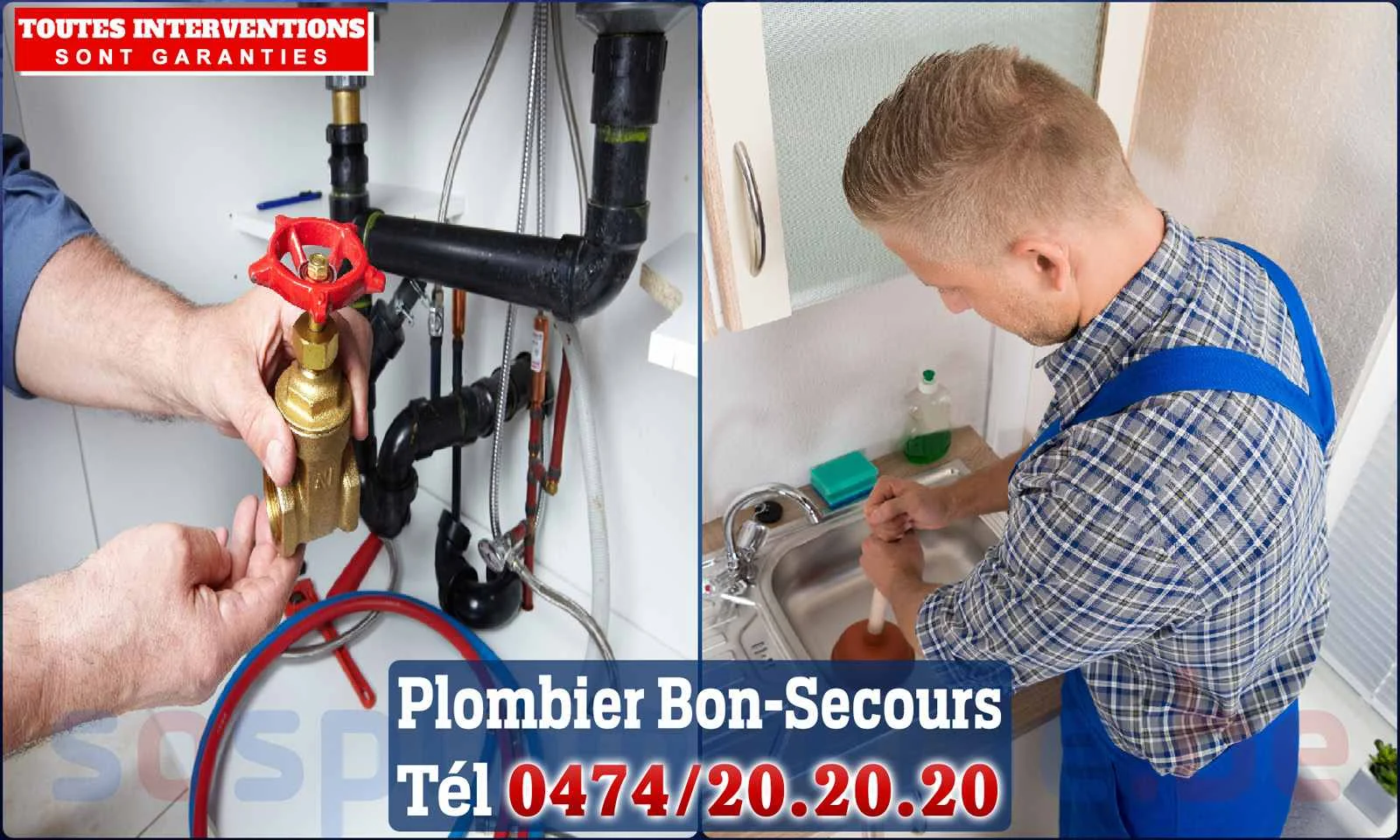 SOS Plomberie - Plombier Bon-Secours pour installation et
                    réparation