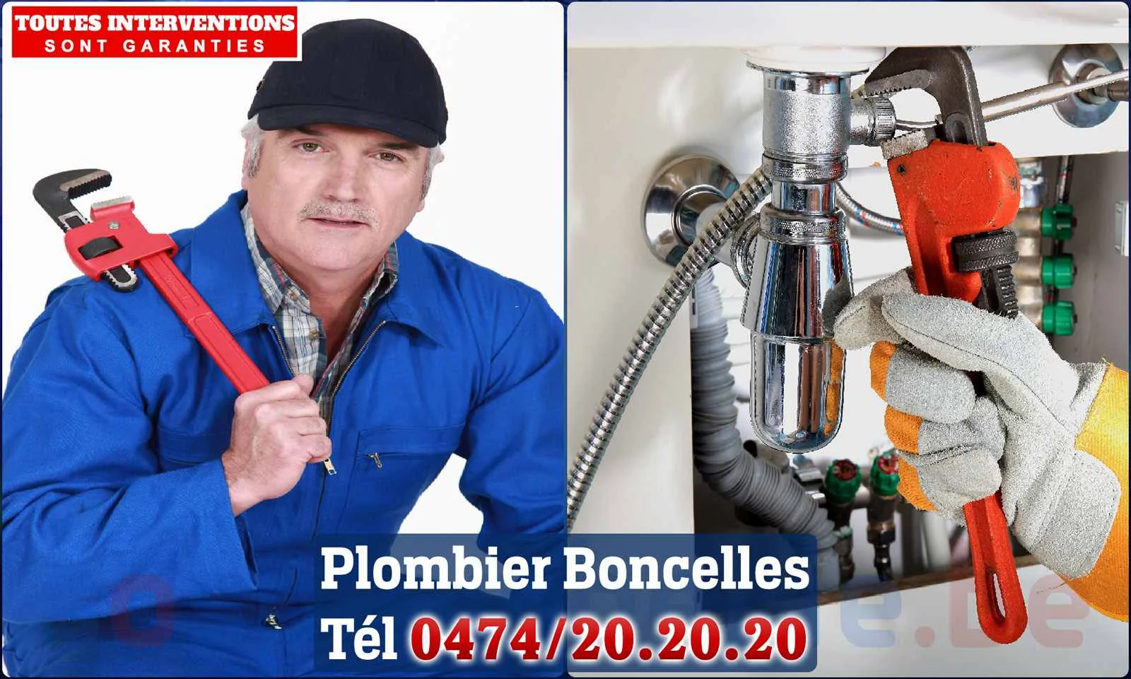 SOS Plomberie - Plombier Boncelles pour installation et
                    réparation