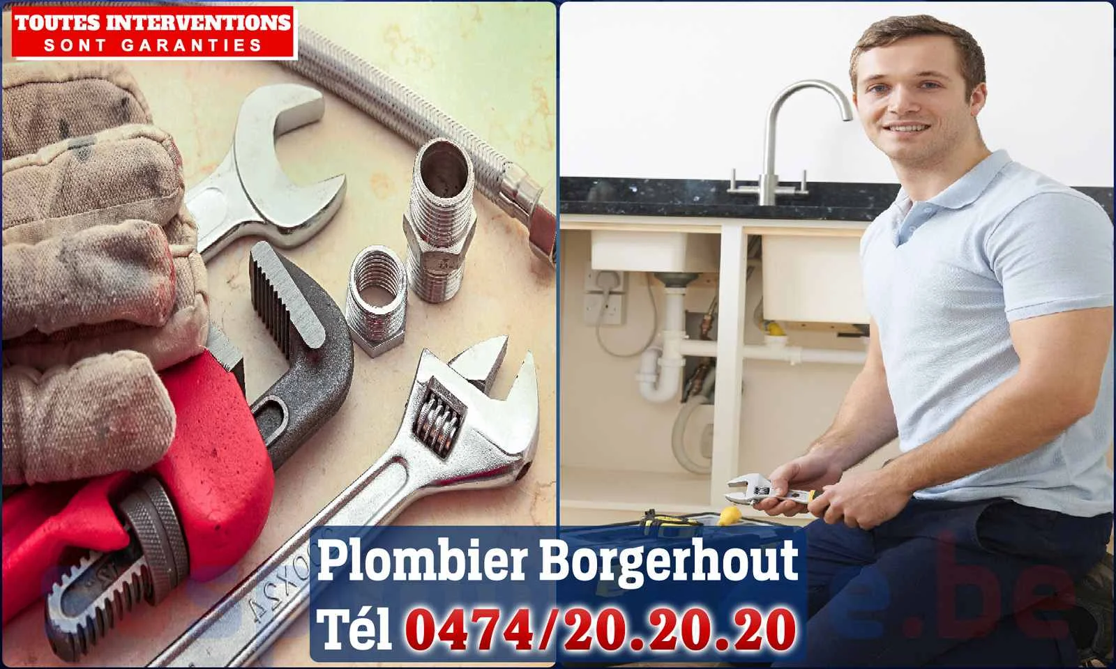 SOS Plomberie - Plombier Borgerhout pour installation et
                    réparation