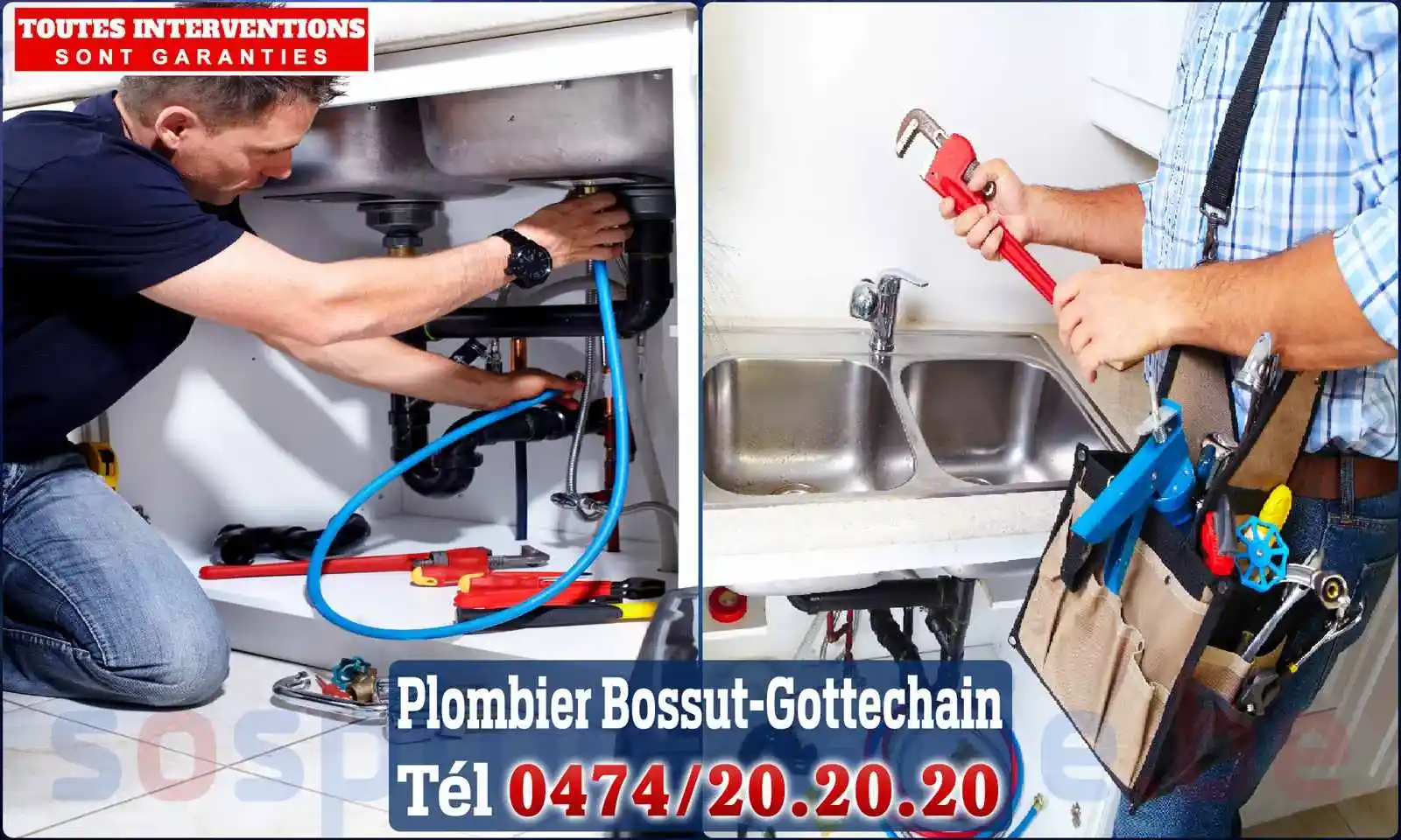 SOS Plomberie - Plombier Bossut-Gottechain pour installation et
                    réparation