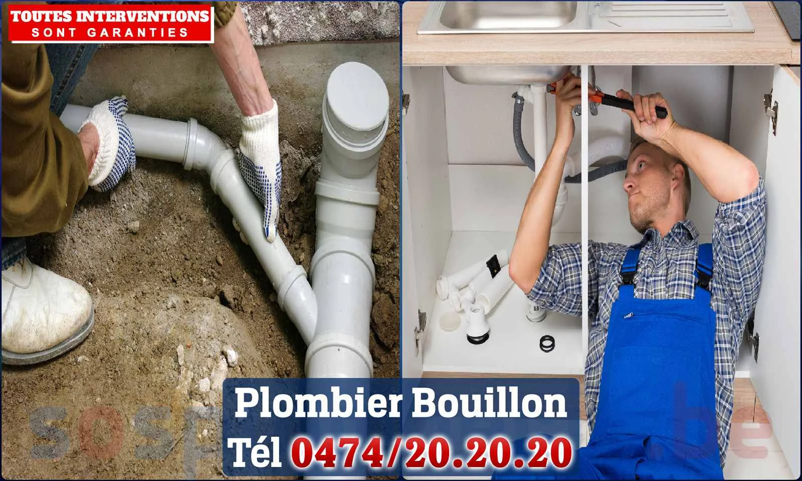 SOS Plomberie - Plombier Bouillon pour installation et réparation