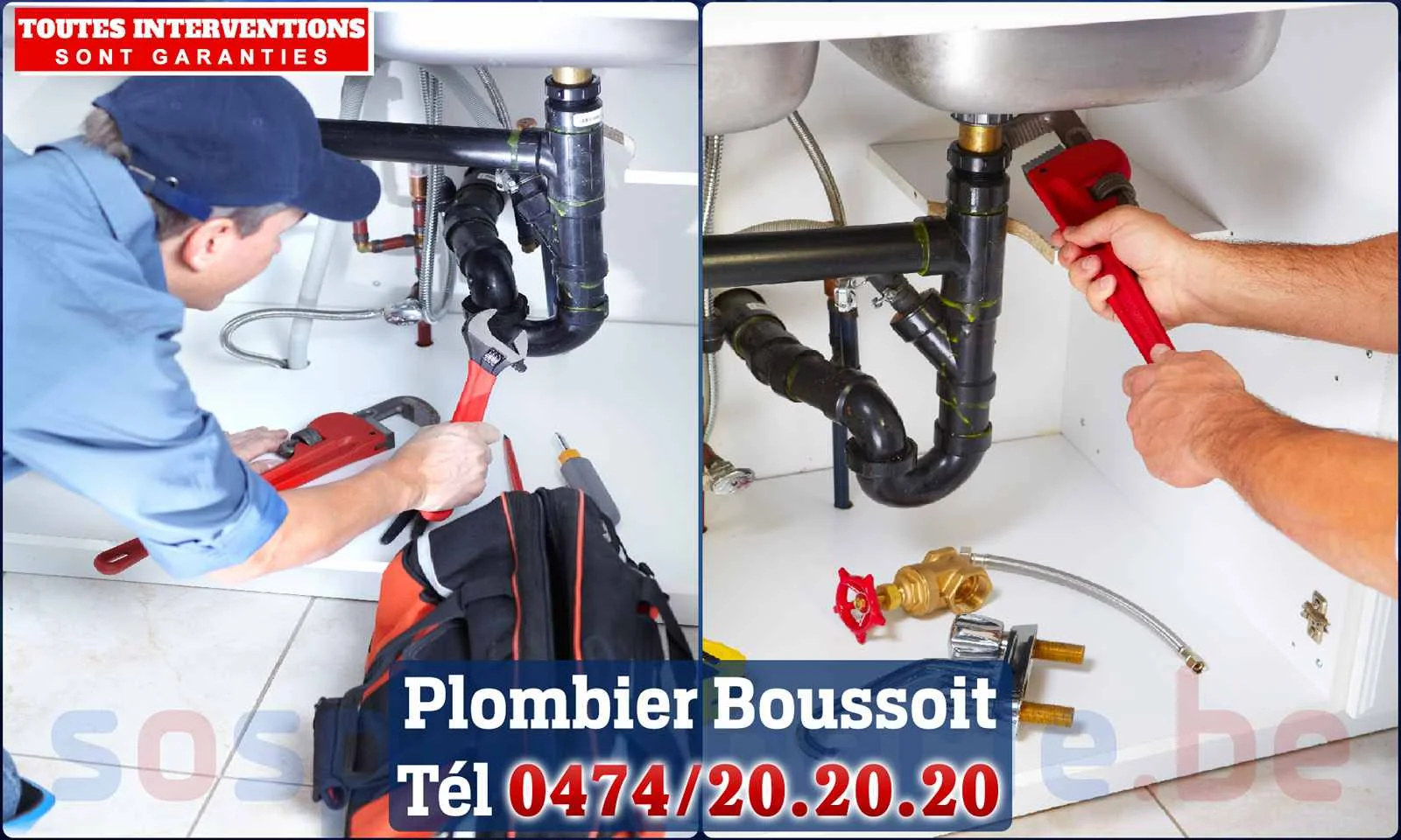 SOS Plomberie - Plombier Boussoit pour installation et
                    réparation