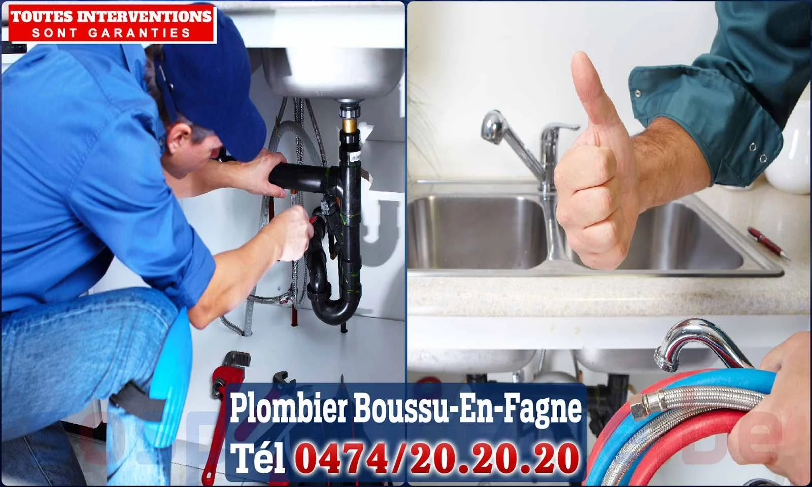 SOS Plomberie - Plombier Boussu-en-Fagne pour installation et
                    réparation
