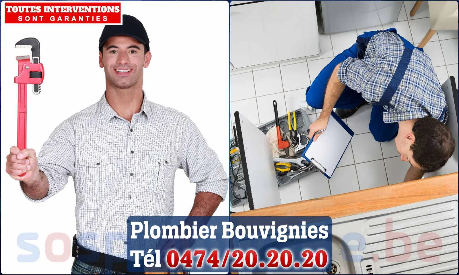 SOS Plomberie - Plombier Bouvignies pour installation et
                    réparation