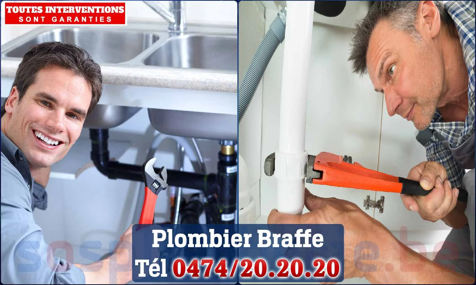 SOS Plomberie - Plombier Braffe pour installation et
                    réparation