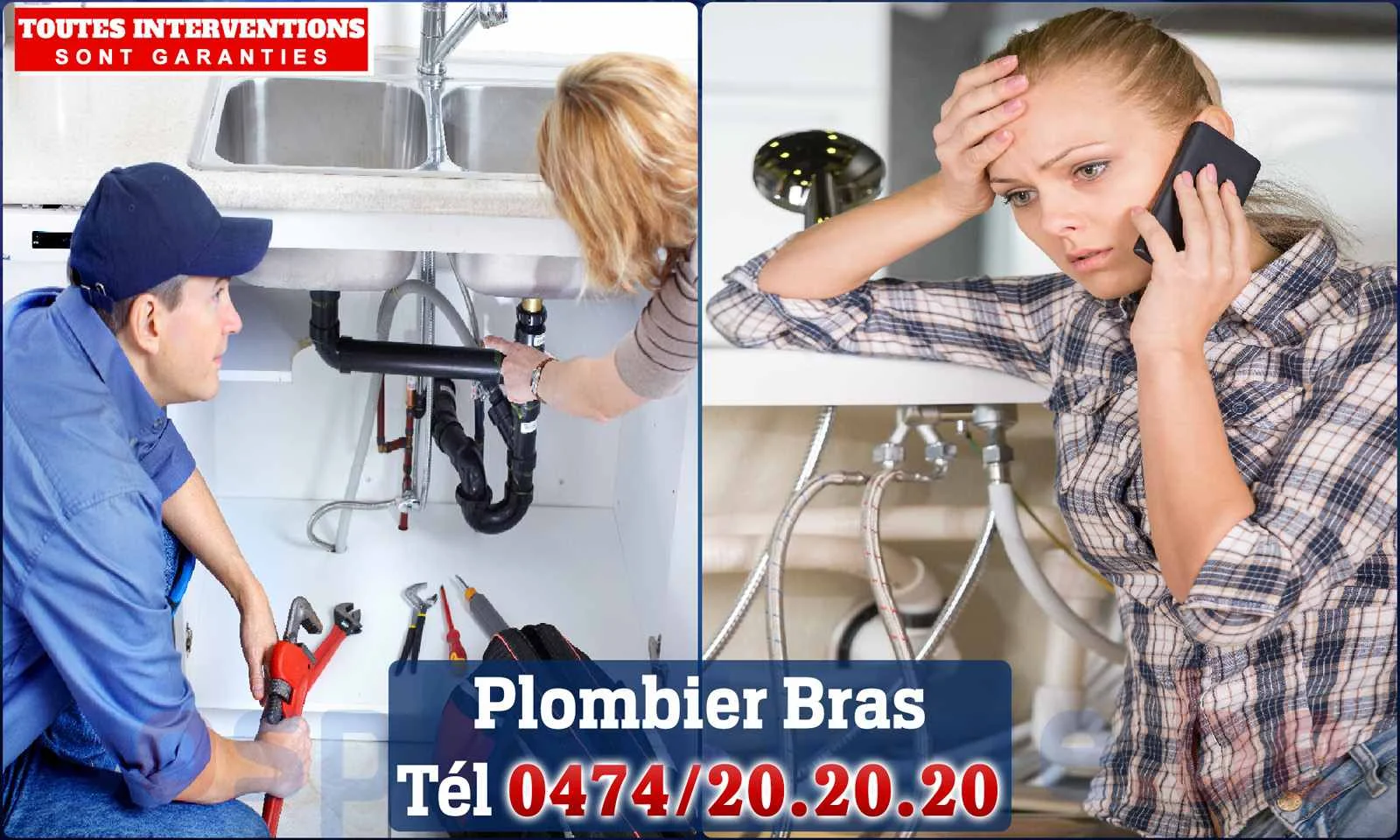 SOS Plomberie - Plombier Bras pour installation et
                    réparation