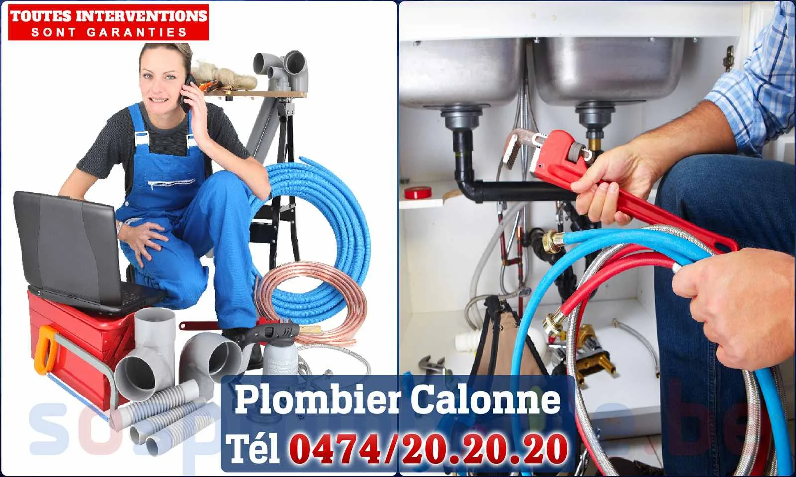 SOS Plomberie - Plombier Calonne pour installation et
                    réparation